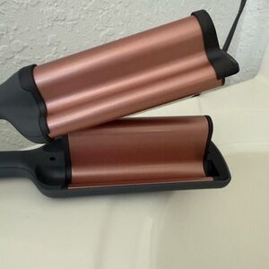 Hairitage Ceramic Tourmaline 3 Barrel Hair Waver & Crimper